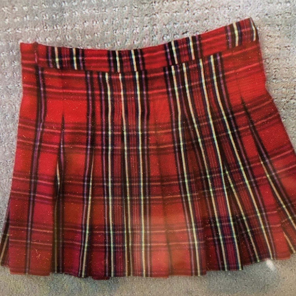 Plaid Red Kids Skirt